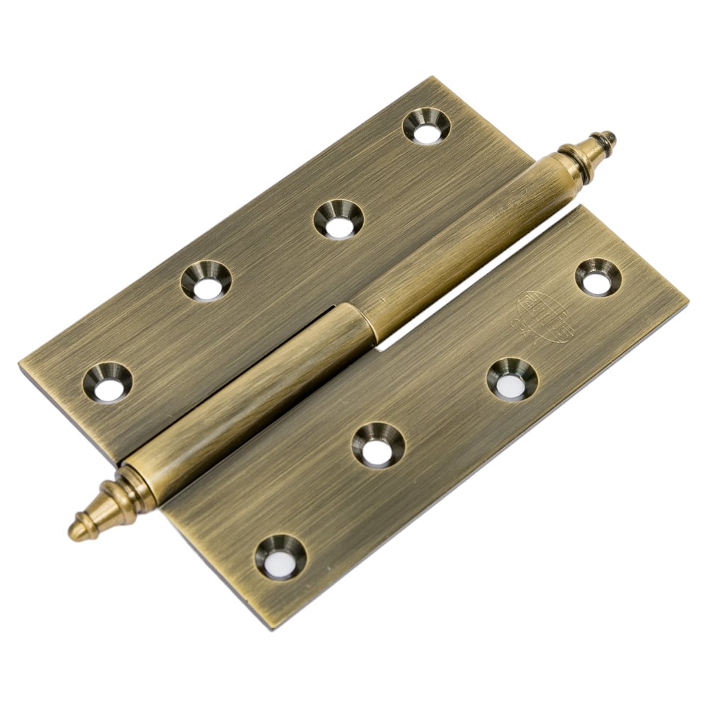 Изображение товара Петля Amig латунь антик D-левая врезная 70x100 мм гальваника