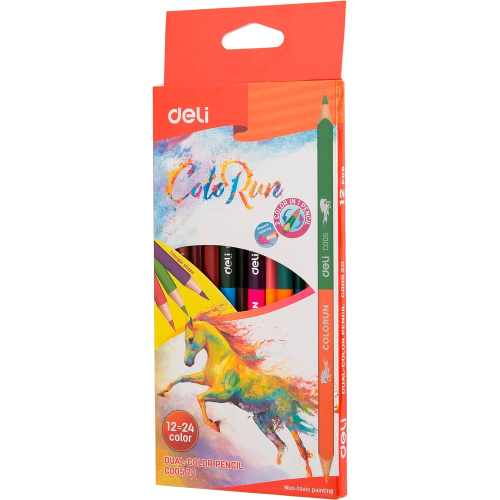 Цветные карандаши DELI набор механических карандашей deli автоматический карандаш для рисования включает 3 карандаша 3 шт стержня 0 5 мм в упаковке