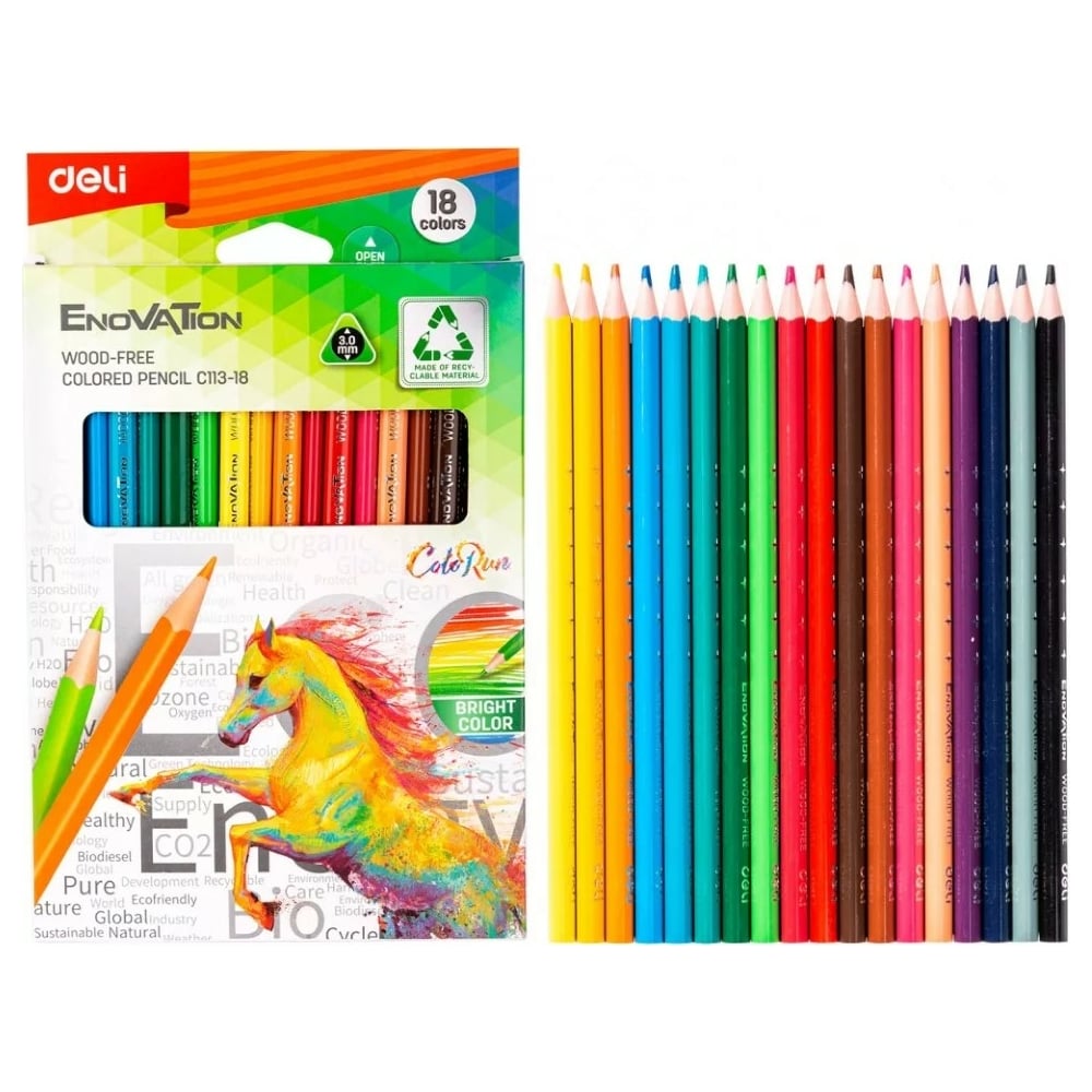 Цветные карандаши DELI ные карандаши deli