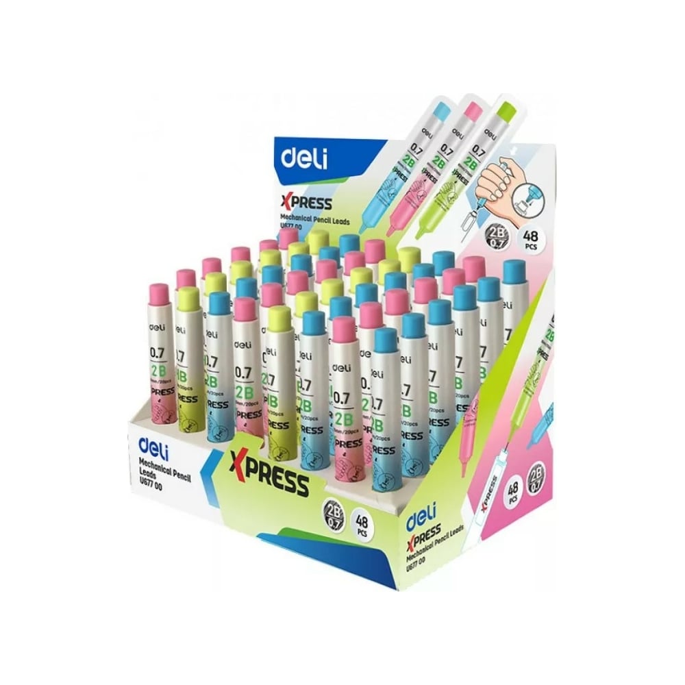 Грифель DELI набор цветных карандашей milan 24 цв грифель 3 5 мм в металлической упаковке