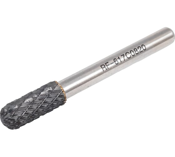 Изображение товара Шарошка цилиндрическая скругленная по металлу 8 мм, хв-к 6 мм Rockforce RF-617C0820