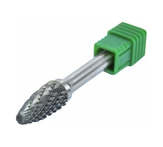 Изображение товара Шарошка коническая скругленная по металлу в пластиковом футляре 6 мм, хв-к 6 мм Rockforce RF-617F0618