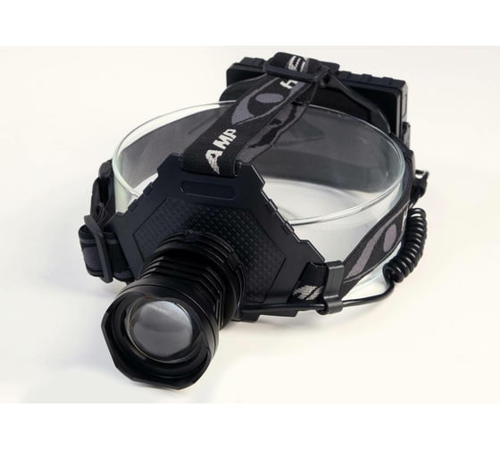 Изображение товара Налобный фонарь СИМАЛЕНД аккумуляторный, 10 Вт, 2000 мАч, P50, zoom, USB, индикатор заряда, 3 режима 6253012