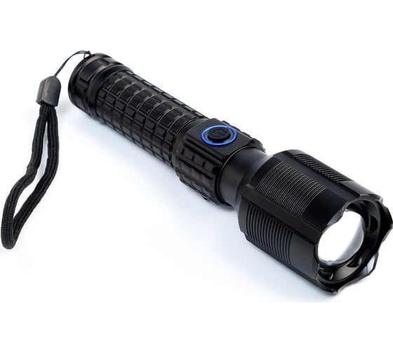 Изображение товара Ручной фонарь СИМАЛЕНД 1500 лм, 3000 мАч, P50, 3 режима, индикатор заряда, сенсор, zoom, type-с 7615564