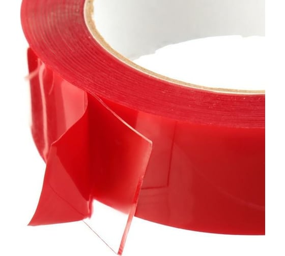 Изображение товара Клейкая лента TORSO прозрачная, двусторонняя, акриловая, 50 мм х 5 м 2494493