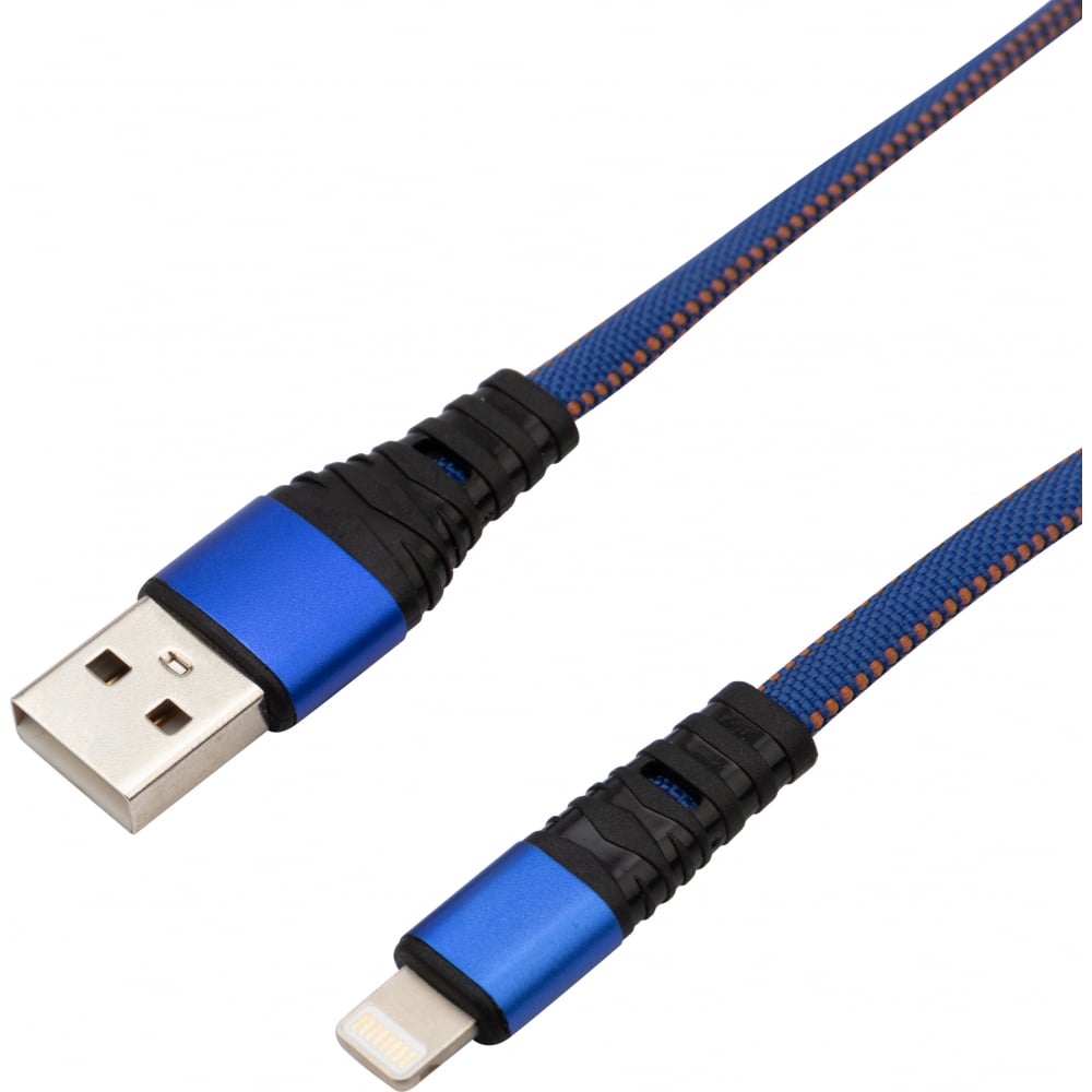 Кабель для iPhone REXANT кабель baseus usb lightning 1m 2 4a cafule cable синий calklf bv3 is969537
