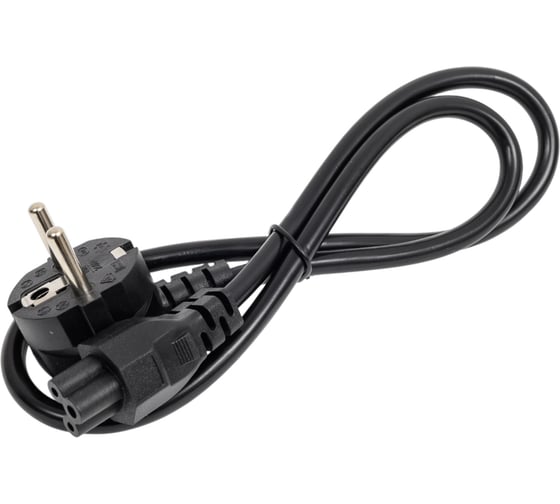 Изображение товара Кабель питания ноутбуков ExeGate Power PC5-7,5P Евровилка Schuko- C5, VDE-250V-3/0.5mm2, медь 280678