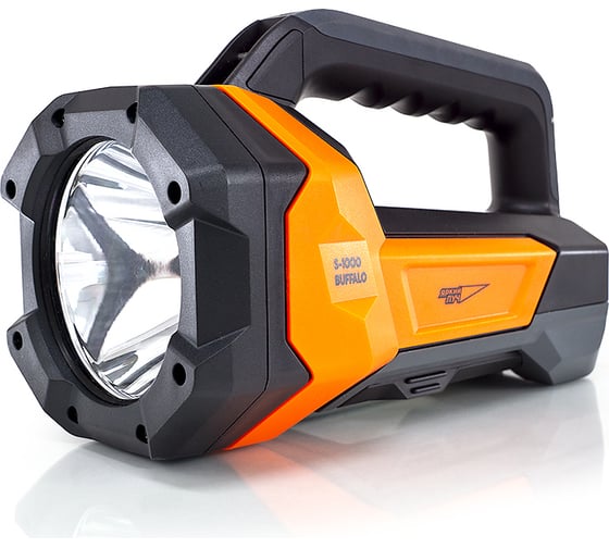 Изображение товара Фонарь ЯРКИЙ ЛУЧ S-1000 Buffalo узконаправленный 600лм +заливной 1000лм, powerbank, аккумулятор Li-Ion 8000mAh 4606400004004