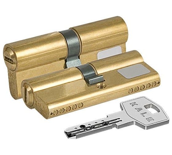 Изображение товара Цилиндровый механизм KALE KILIT 164 BN/68 (26+10+32) мм, латунь, 5 кл. 1001