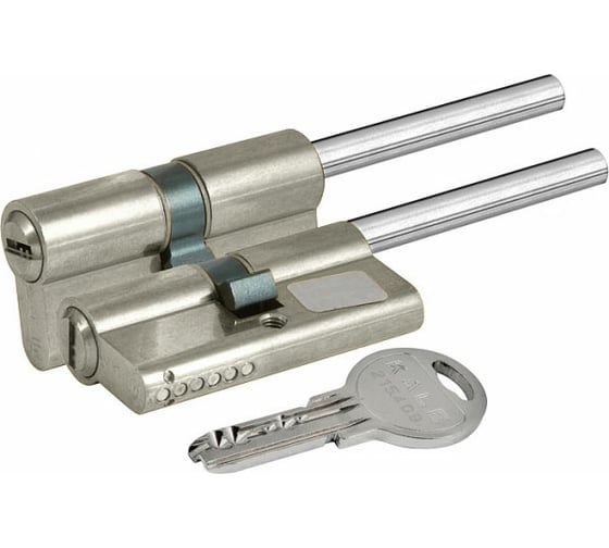 Изображение товара Цилиндровый механизм под вертушку (длинный шток) KALE KILIT 164 SX/91 (55+10+26) мм, никель, 5 ключей32903