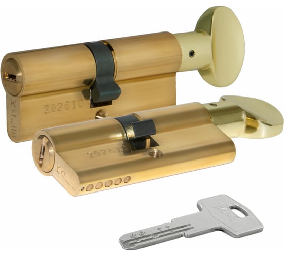 Изображение товара Цилиндровый механизм с вертушкой KALE KILIT 164 BM/90 (40+10+40) мм, латунь, 5 кл. 5653
