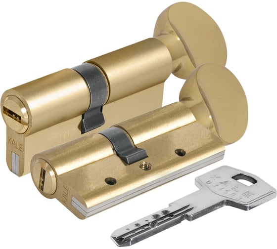 Изображение товара Цилиндровый механизм с вертушкой KALE KILIT 164 DBM-E/70 (30+10+30) мм, латунь, 5 кл. 26553