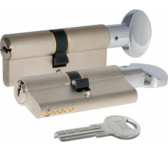 Изображение товара Цилиндровый механизм с вертушкой KALE KILIT 164 SM/80 (30+10+40) мм, никель, 5 кл. 25571