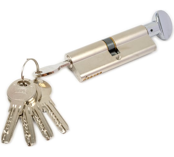 Изображение товара Цилиндровый механизм с вертушкой KALE KILIT 164 SM/90 (40+10+40) мм, никель, 5 кл. 25583