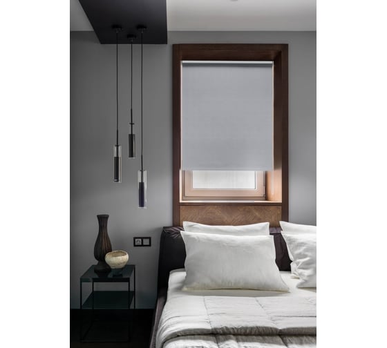 Изображение товара Рулонная штора Эскар Blackout, silverback отражающий, серый, 210x170 см 81462210160