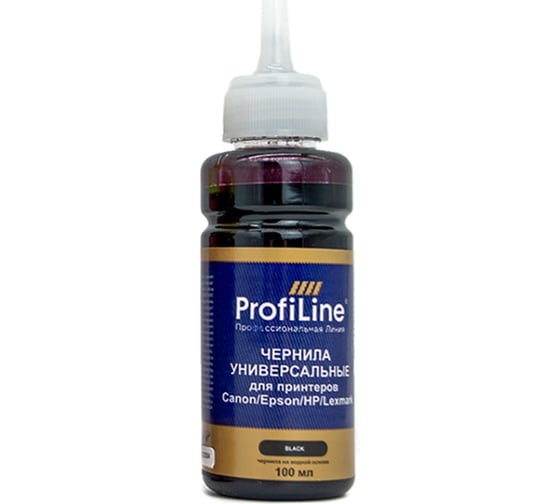 Изображение товара Чернила для Canon/Epson/HP/Lexmark ProfiLine Black 500 мл PL_INK_U_C/E/H/L_BK_500ml