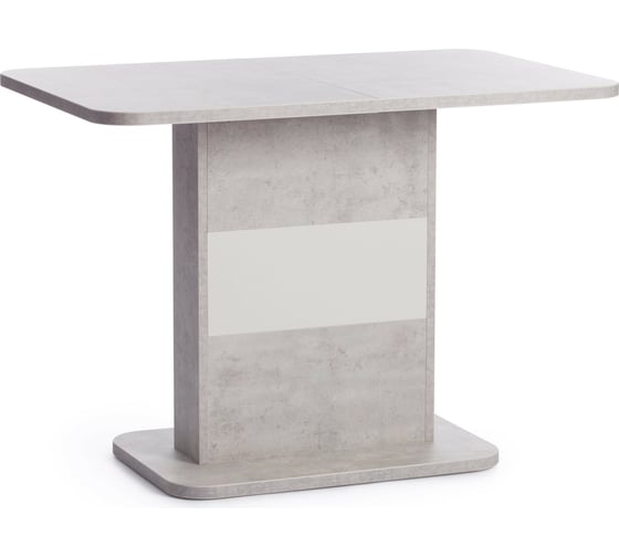 Изображение товара Обеденный стол Tetchair SMART ЛДСП, 105-140x68.6x75 см, белый бетон/белый 18993