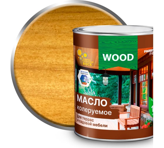 Изображение товара Колеруемое масло для террас и садовой мебели FARBITEX (орегон; 3 л) 4300005757