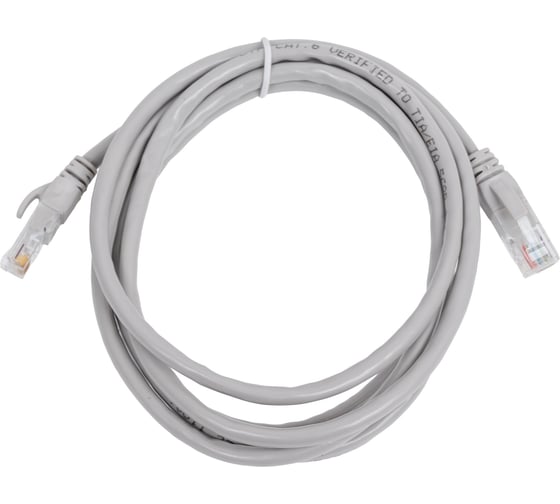 Изображение товара Патч-корд ExeGate UTP-RJ45-RJ45-C6-2M-GY, UTP, cat.6, 2м, серый 272313