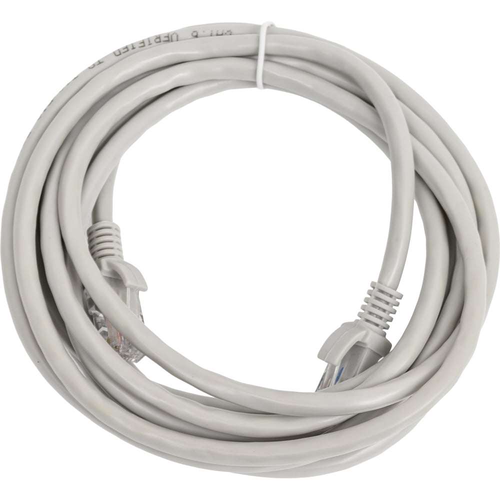 Изображение товара Патч-корд ExeGate UTP-RJ45-RJ45-C6-3М-GY серый кабель для сети Cat 6