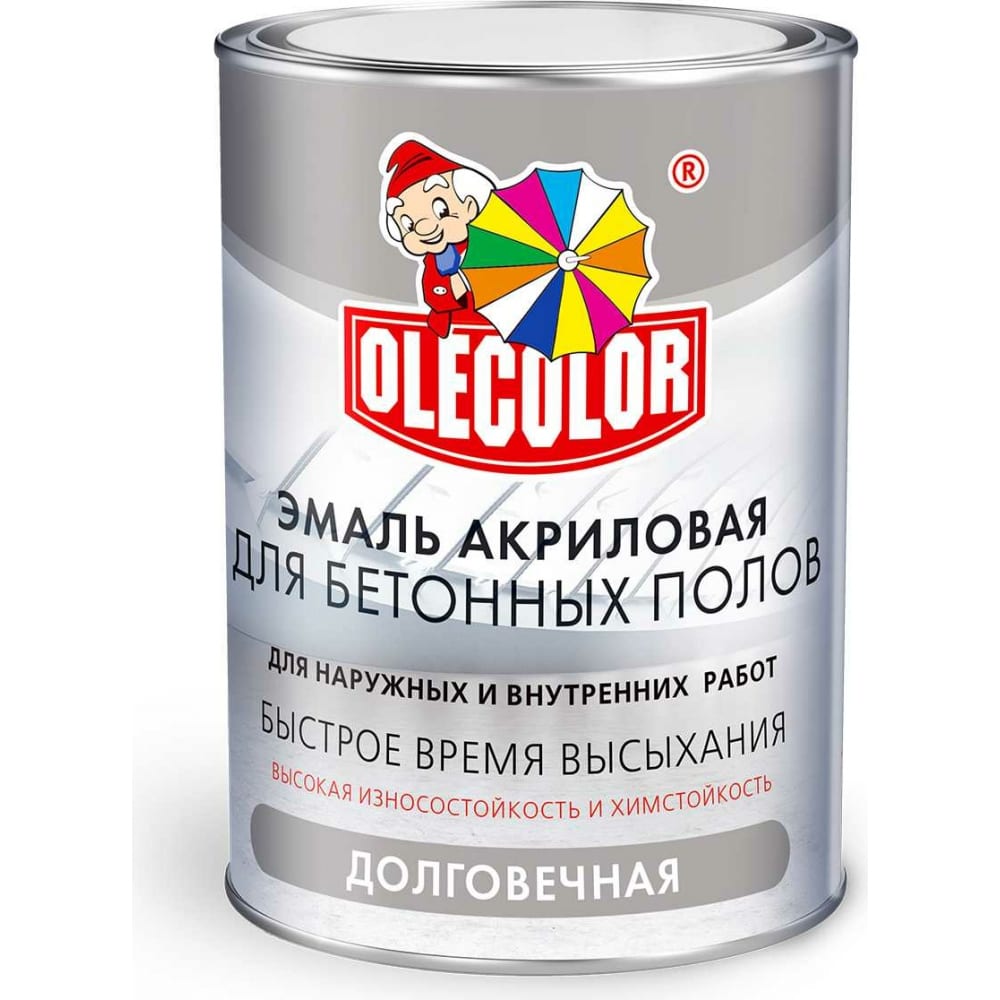 фото Акриловая эмаль для бетонных полов olecolor