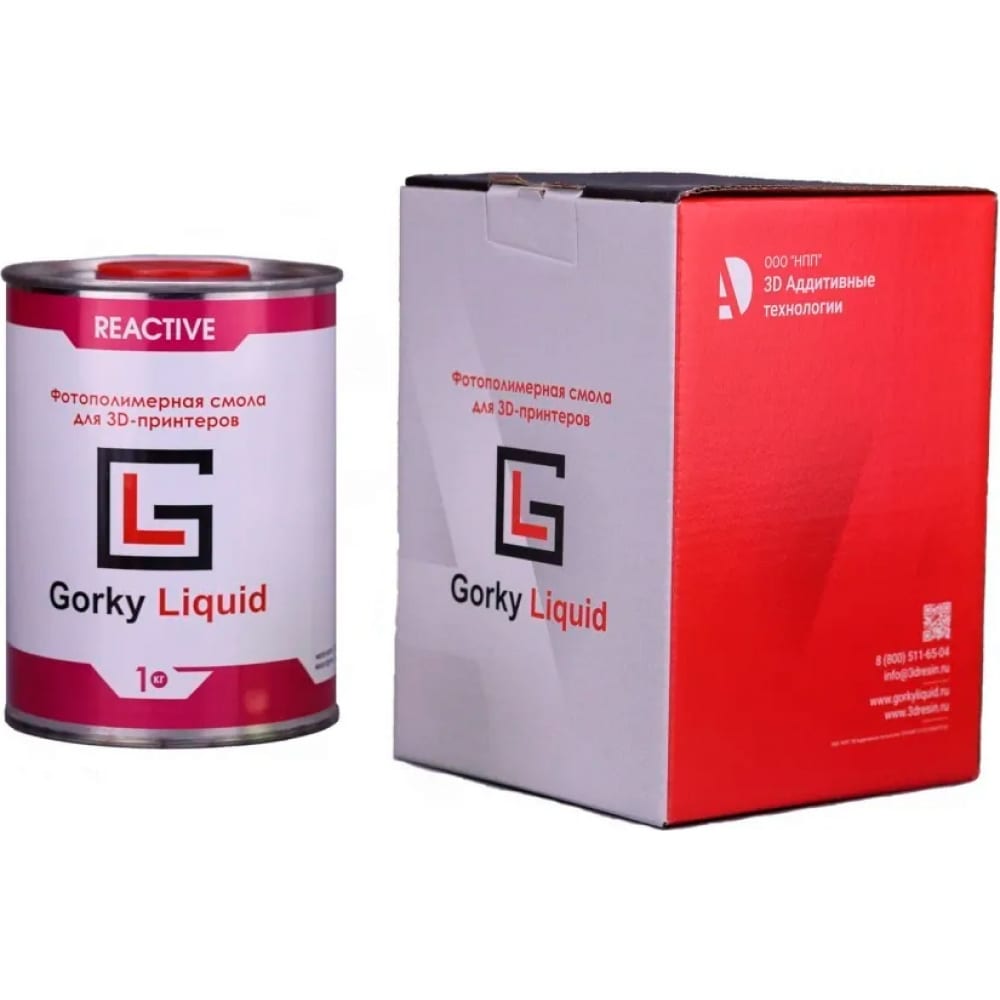 Фотополимерная смола Gorky Liquid фотополимерная смола elegoo standard для lcd 1 л телесный
