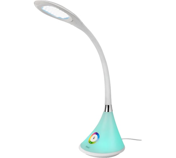 Изображение товара Светодиодный настольный светильник General Lighting Systems 8Вт, 520лм, 5000К, нейтральный белый свет, сенсорное включение, белый GLTL-038-1 800038