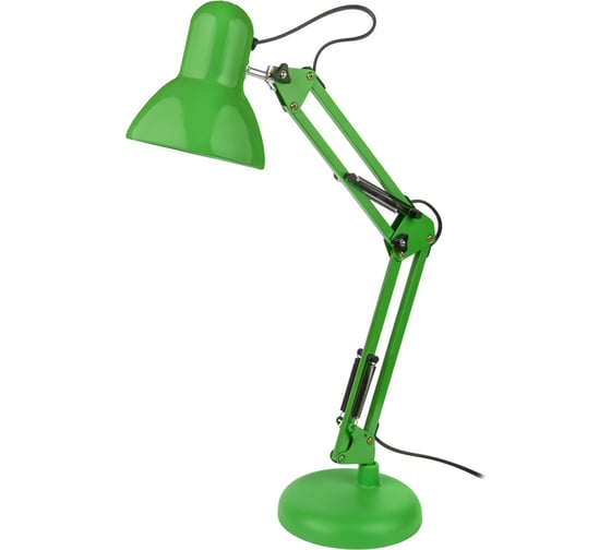 Изображение товара Настольный светильник General Lighting Systems Е27, основание + струбцина, 600х148мм, зеленый GTL-037 800137