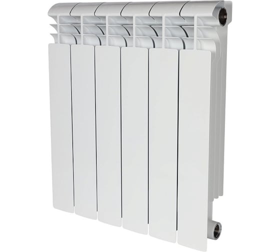 Изображение товара Биметаллический радиатор STOUT VEGA 500 6 секций, боковое подключение SRB-1310-050006 RG00908P2KEBRJ