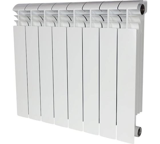 Изображение товара Биметаллический радиатор STOUT VEGA 500 8 секций, боковое подключение SRB-1310-050008 RG00908P2L47DF