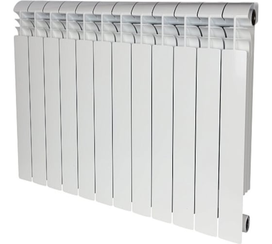 Изображение товара Биметаллический радиатор STOUT VEGA 500 12 секций, боковое подключение SRB-1310-050012 RG00908P2M5NVB
