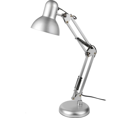 Изображение товара Настольный светильник General Lighting Systems Е27, основание + струбцина, 600х148мм, серебристый GTL-039 800139