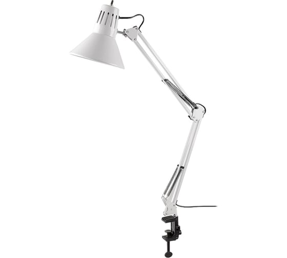 Изображение товара Настольный светильник General Lighting Systems на струбцине Е27, 700х168мм, белый GTL-042 800142