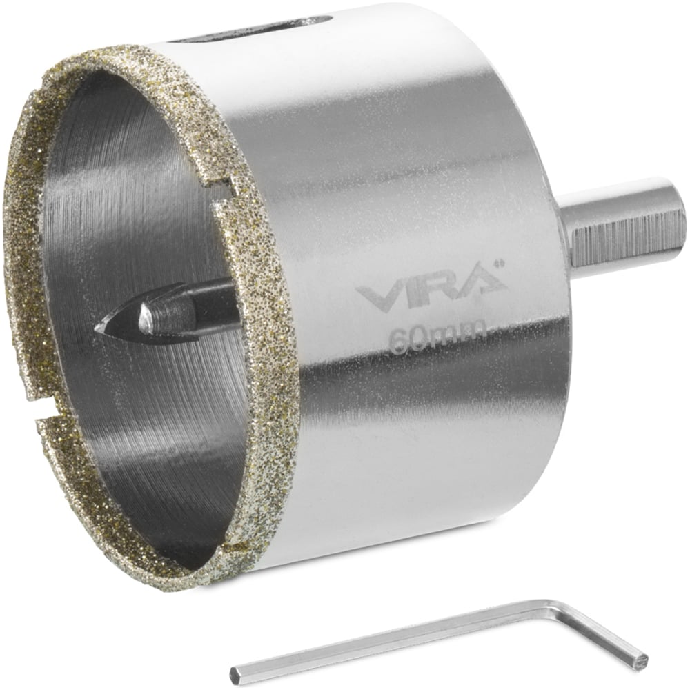 Коронка алмазная по керамике VIRA держатель для коронки по бетону vira