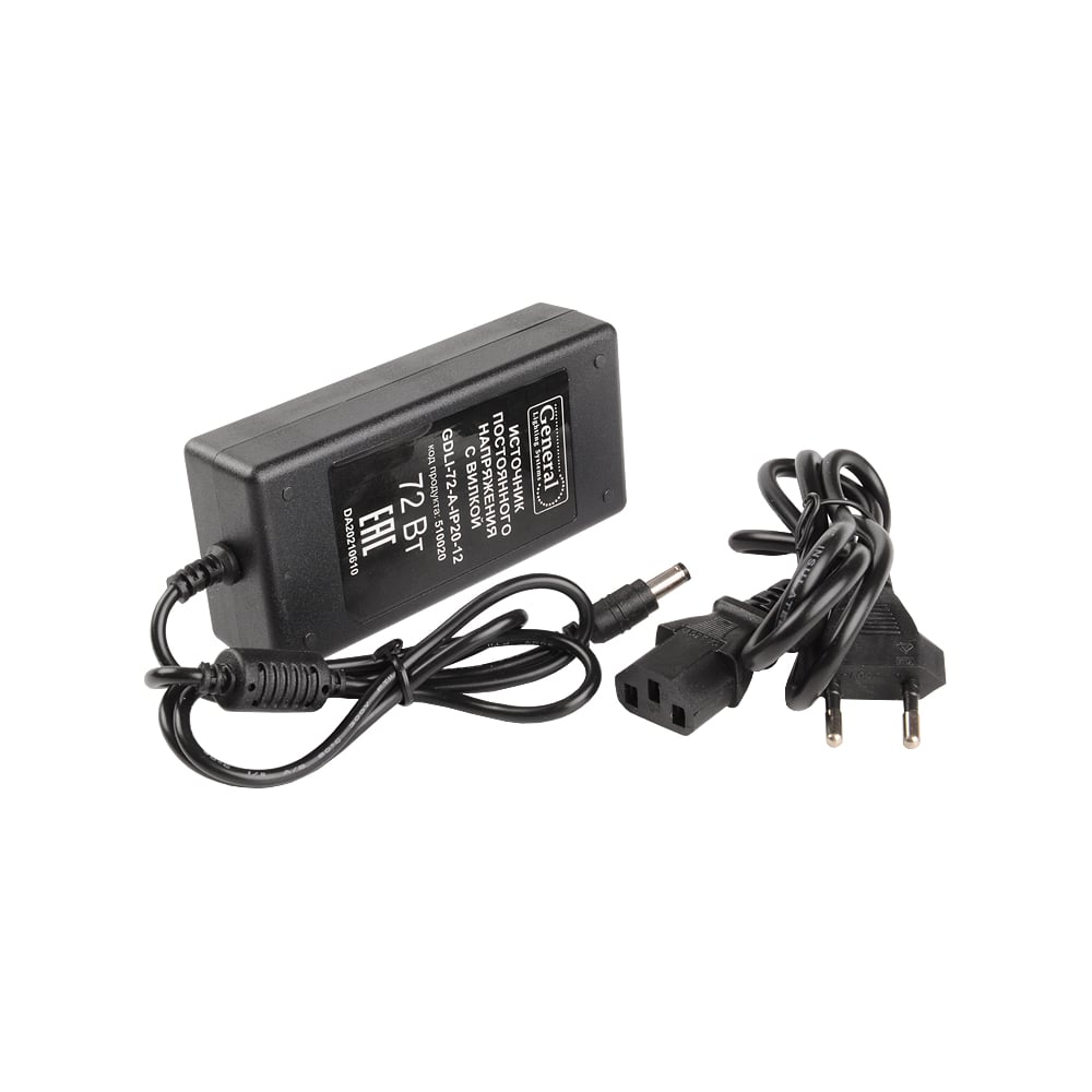 Изображение товара Блок питания для светодиодных лент 72W 12V IP20 General Lighting Systems GDLI-72-A-IP20-12