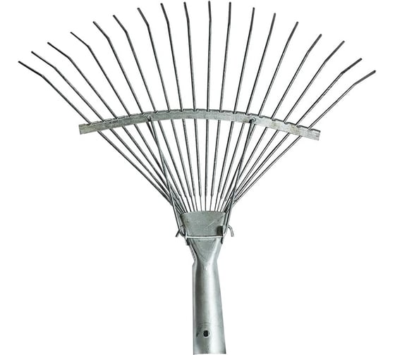 Изображение товара Веерные проволочные грабли Агростройлидер 18-ти зубые, оцинкованная сталь, без черенка САД-09.10