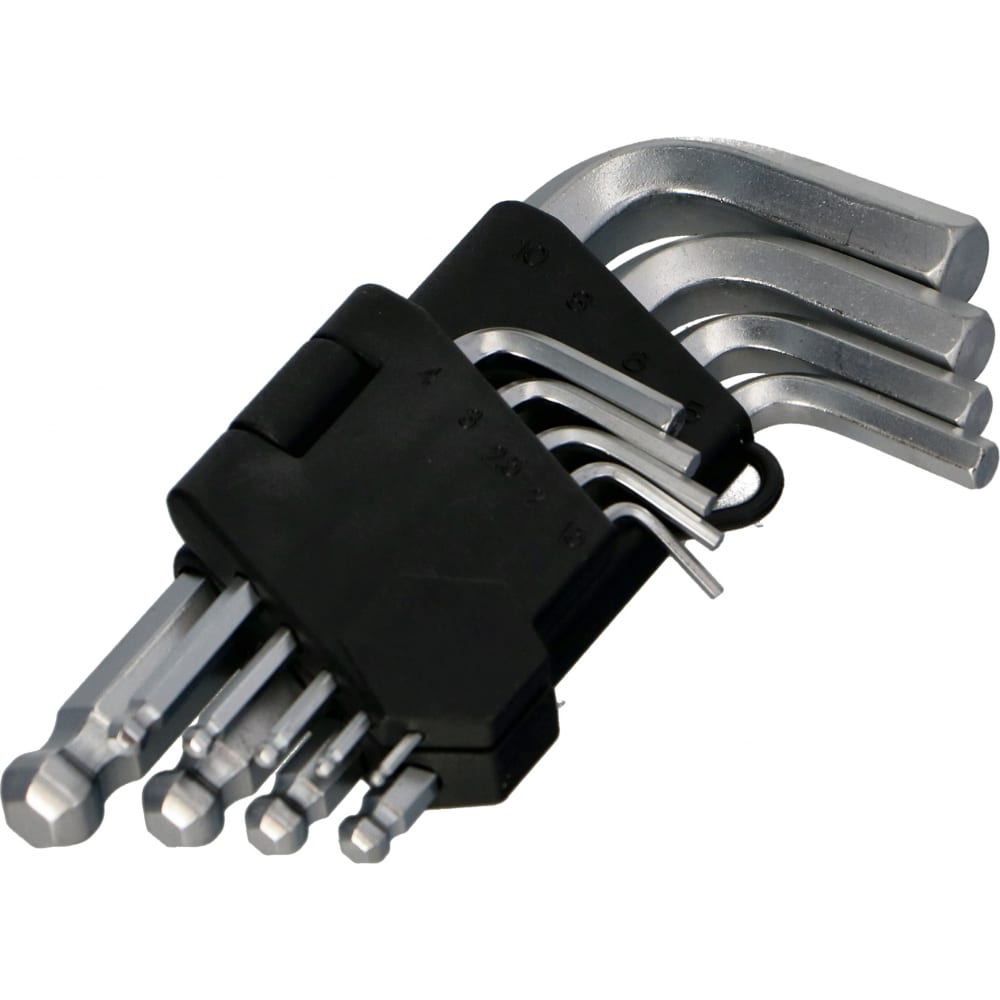 Короткие шестигранные ключи FASTER TOOLS ключи курс 64173 шестигранные на кольце 10 шт 2 14 мм