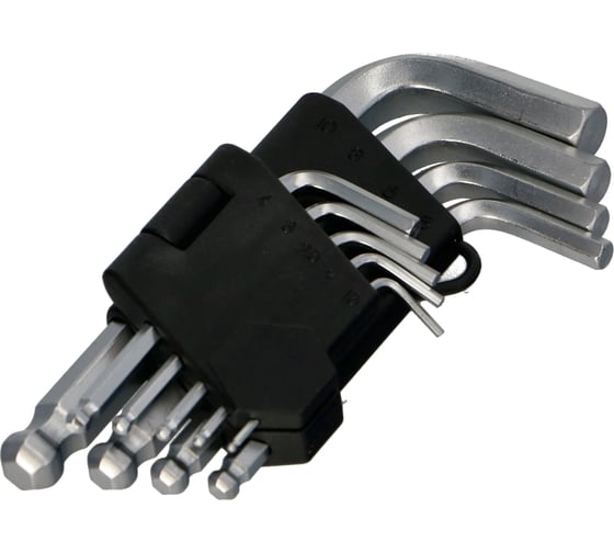 Изображение товара Ключи FASTER TOOLS шестигранные короткие с шаровидной головкой 1,5 - 10 1840