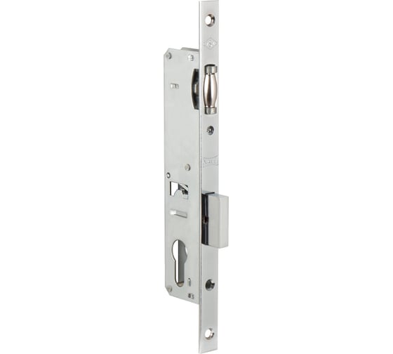 Изображение товара Корпус узкопрофильного замка с роликовой защёлкой KALE KILIT 155/P (25 мм) w/b хром, без ответной планки 14118