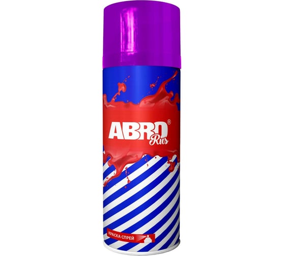 Изображение товара Краска-спрей ABRO Rus № 1013 (фиолетовая; флуоресцентная; 473 мл; 1 шт) SPOF-1013-R