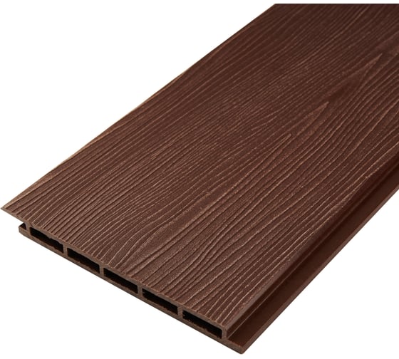 Изображение товара Сайдинг Groentec ДПК 180-14-3000 с тиснением 3D, Коричный SВ3D 180-14-3000