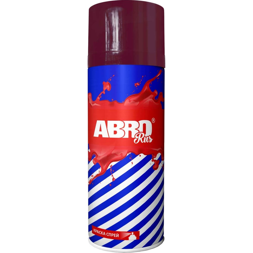 Изображение товара Краска-спрей ABRO Rus № 331 бордовая 473 мл аэрозоль для наружных и внутренних работ