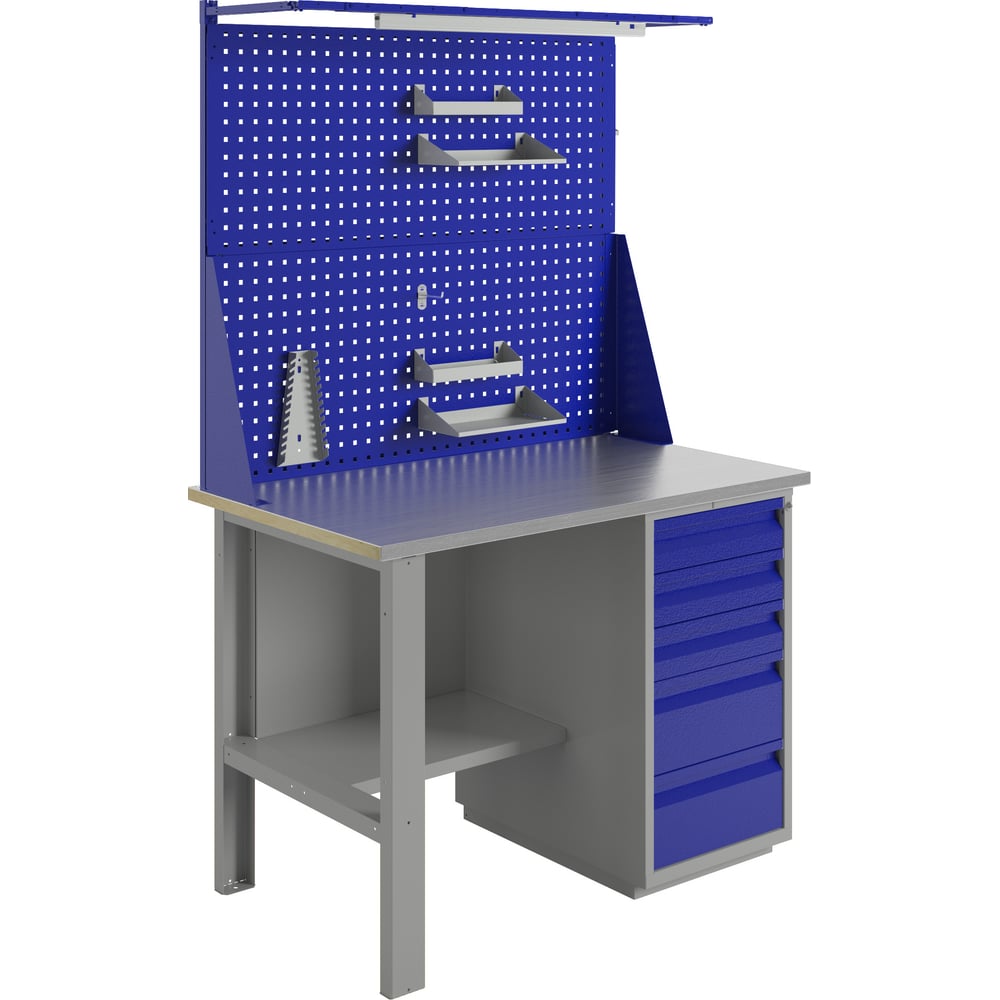 Изображение товара Верстак ПРАКТИК WT 120 Profi WT 120 комплект 24 - тумба, свет, полка, ящики