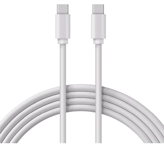Изображение товара Кабель USB Type-C - Type-C REXANT 60W Power Delivery, 1 м белый 18-1831