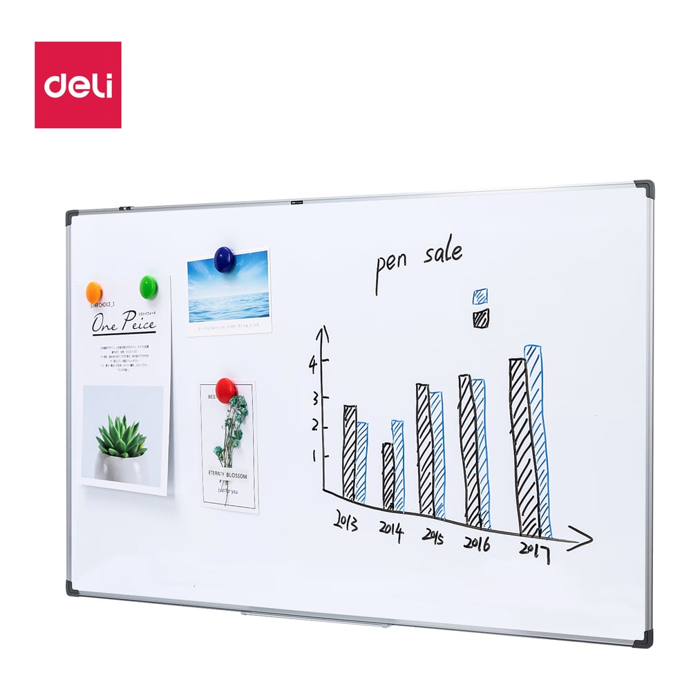 Изображение товара Магнитно-маркерная доска DELI E39037A 120x180 см белая