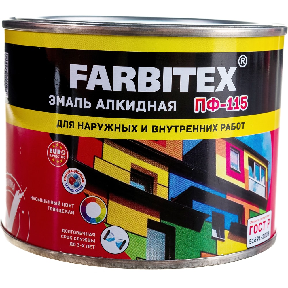 фото Алкидная эмаль farbitex