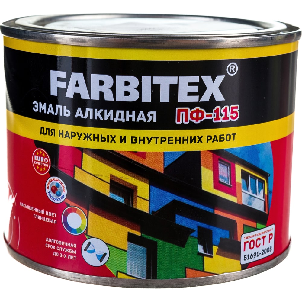 фото Алкидная эмаль farbitex