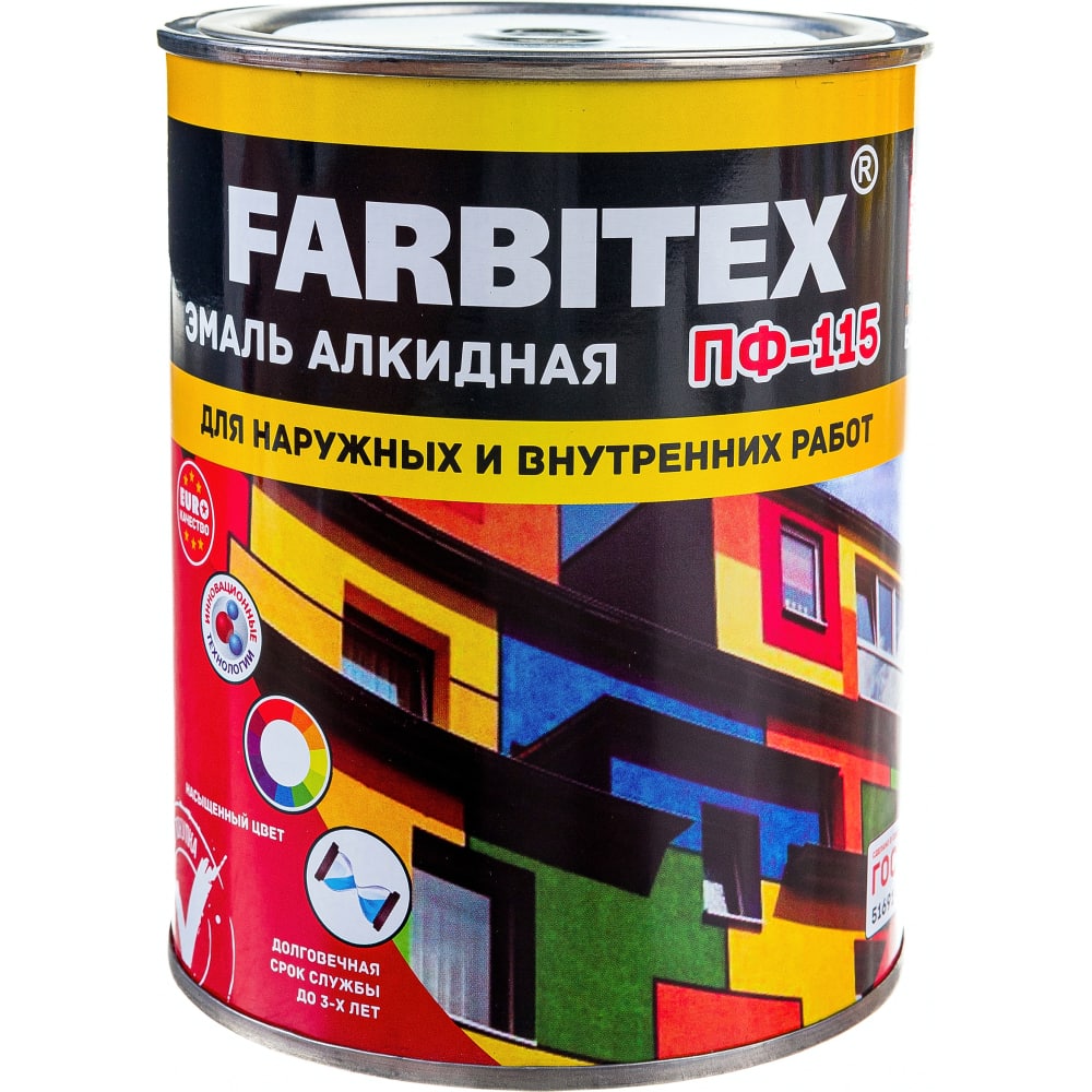 фото Алкидная эмаль farbitex