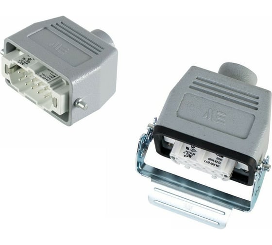 Изображение товара Прямоугольный промышленный разъем Mete Enerji комплект H10E-BM-BZF 685598K