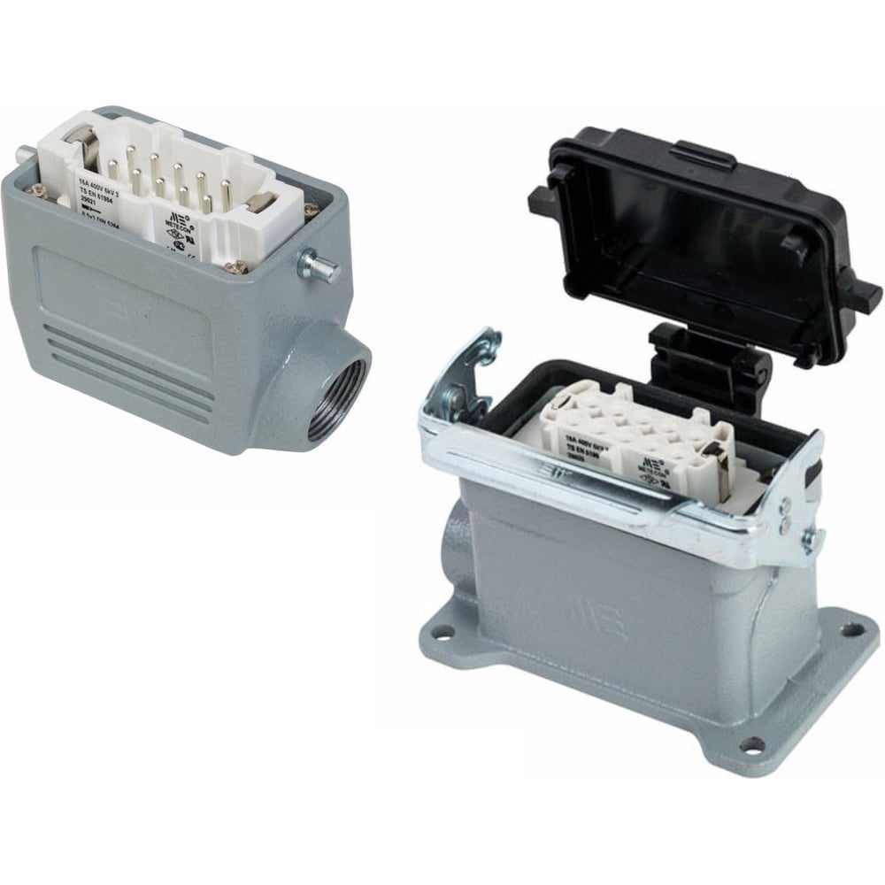 Изображение товара Прямоугольный промышленный разъем Mete Enerji H10E-AM-DCF